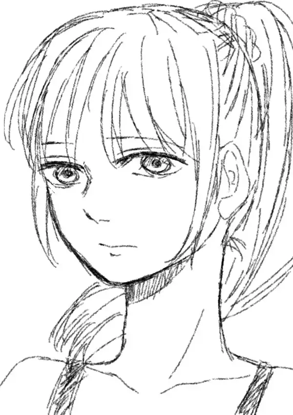 鉛筆画風ラフイラスト集22 [みやこのそら] | DLsite がるまに