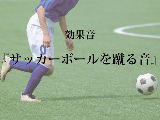 【効果音】サッカーボールを蹴る音【フリー素材】
