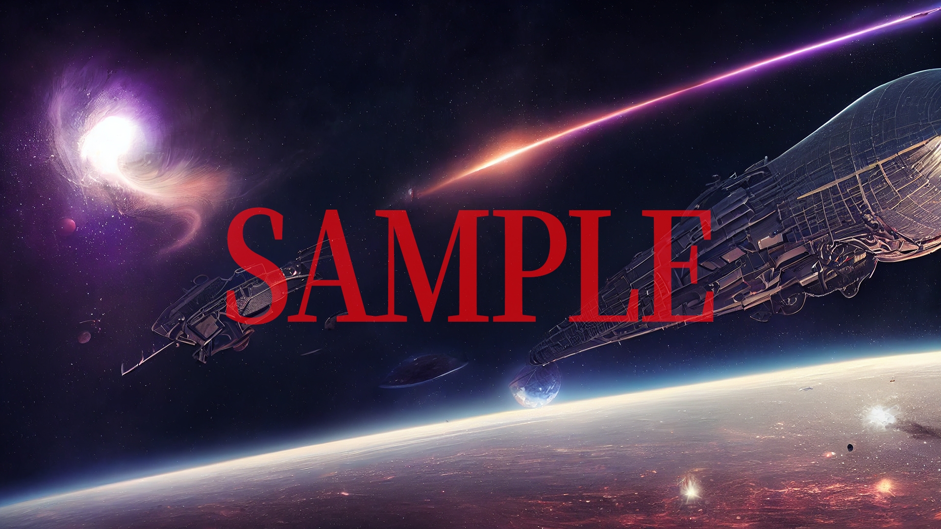 2D背景CG素材集-宇宙船1(12枚)