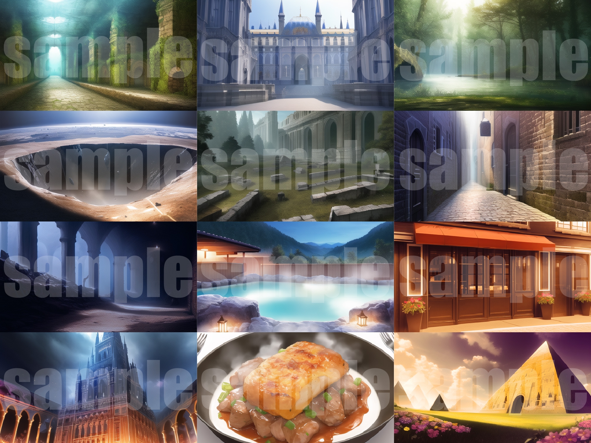 【1920×1080サイズ】シグラルAI素材集『ファンタジー背景編2』