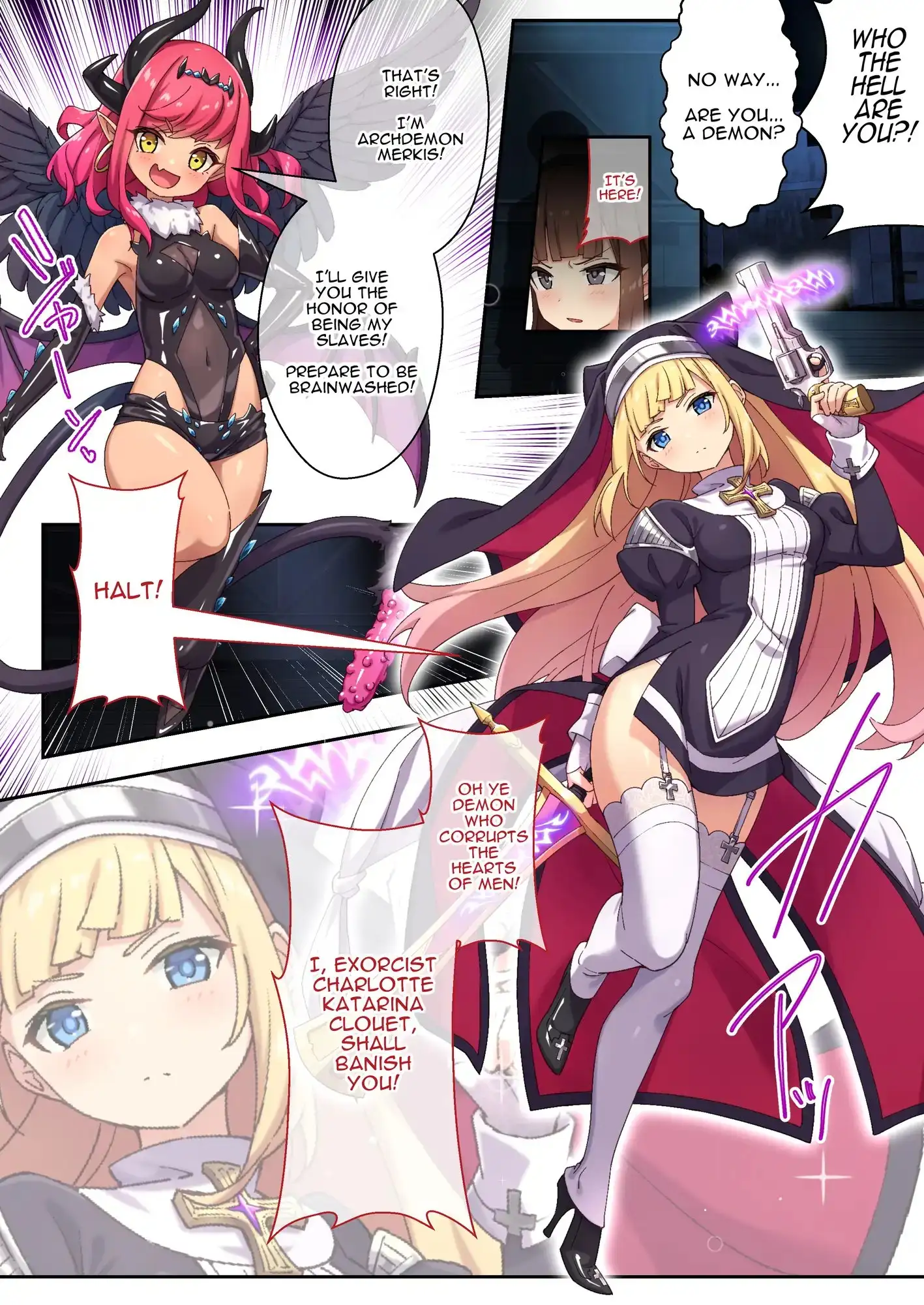 [ENG Ver.] Sister Charlotte the Exorcist ~Bodily Beast Purification~ (Mosaic Ver.) preview