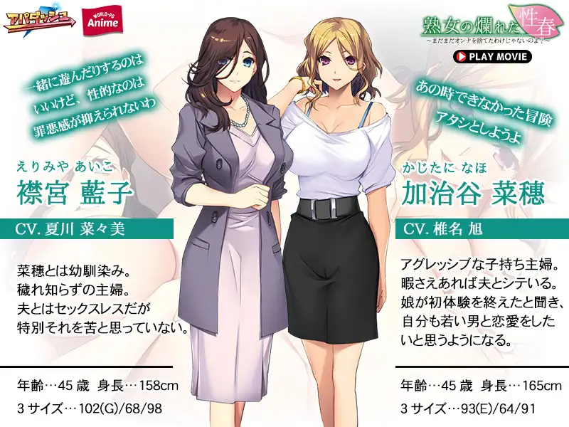 熟女の爛れた性春 ～まだまだオンナを捨てたわけじゃないのよ？～ PLAY MOVIE