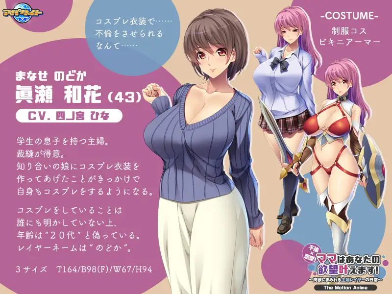 不倫×恋愛！ママはあなたの欲望叶えます～肉欲にまみれる主婦レイヤーの日常～ The Motion Anime