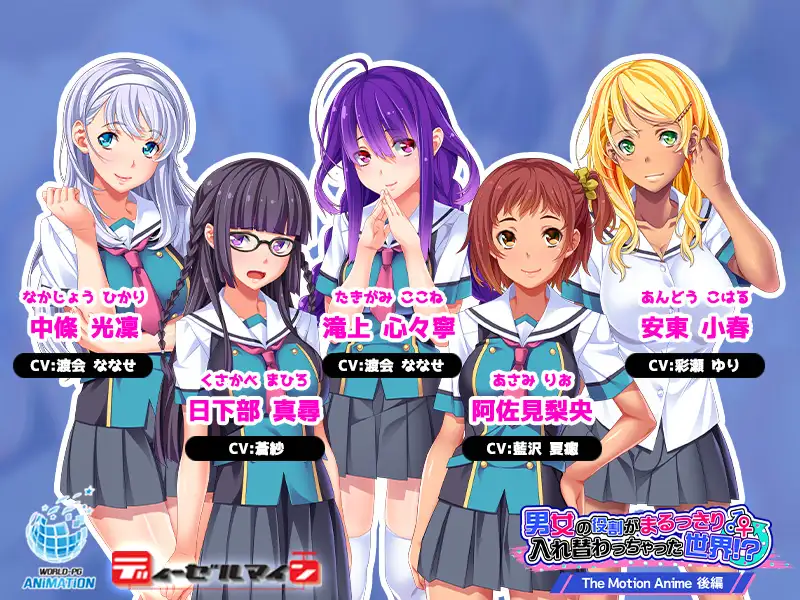 男女の役割がまるっきり入れ替わっちゃった世界！？ The Motion Anime 後編