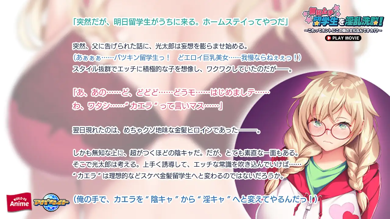 無知ムチ留学生を淫乱洗脳！ ～これってホントにこの国の文化なんですカ！？～ PLAY MOVIE