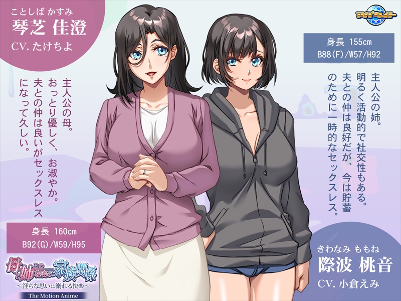 母と姉との秘密の家族関係 ～淫らな思いに溺れる快楽～ The Motion Anime