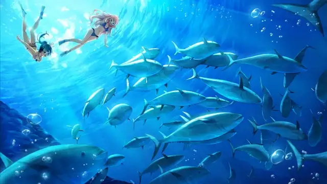 空と海が、ふれあう彼方