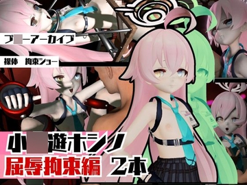 ブ○ーアーカイブの小○遊ホシノ生誕祭、誕生日ということで拘束調教動画2本セット！ [Parallel]