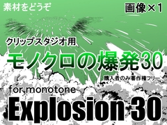 素材をどうぞ『モノクロの爆発30』 [Enjoy Materials]