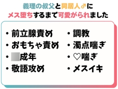義理の叔父と同居人♂にメス堕ちするまで可愛がられました [余白気味]