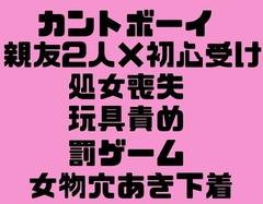 罰ゲームでカントボーイだとバレたら、親友二人が本気になった [よしの]