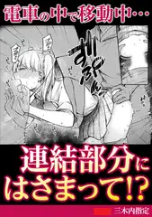 電車の中で移動中…連結部分にはさまって!?