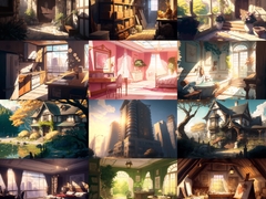
        【美麗で幻想的な家や室内の背景】著作権フリーの高解像度画像(100枚)
      
