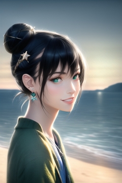 お団子女の子のAIイラスト集 [luminous girls]