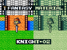 ファンタジーキャラチップ素材02【ナイト】 [Indie8bit]