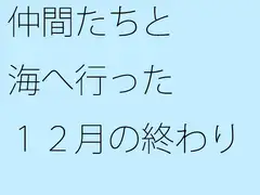 仲間たちと海へ行った12月の終わり