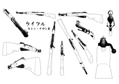 漫画素材/ライフル [takashimizu factory]