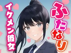 【ふたなり百合】イケメン彼女に溺愛されて中出し百合セックス!