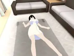 風呂上がりのお姉ちゃんがバスタオル姿のまま寝てしまったので声をかけるふりをしながらいろんなところをおさわりしちゃうゲーム