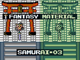 ファンタジーキャラチップ素材03【侍】 [Indie8bit]