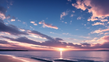 海の背景イラスト素材1 [めいの本アカ]