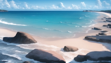 海の背景素材2 [めいの本アカ]