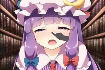 東方鼻炎指～a strange finger tickling noses～ part2 (パチュリー・ノーレッジさん編) [sneeze illust shop]