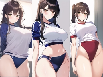 ハイレグブルマ少女達 300枚 [宮乃森]