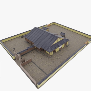 3DCG 武家屋敷(重文・旧目加田家住宅) [ペンとサイコロ]