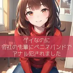 ゲイなのに会社の先輩にペニスバンドでアナル犯されました