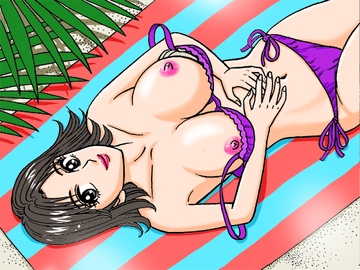 奥様…ビーチで。 [のむっち]