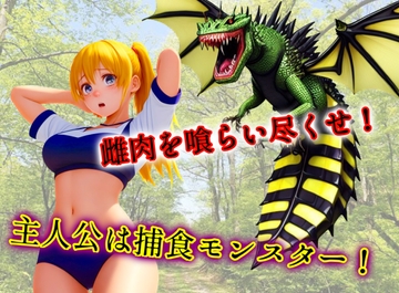 雌肉捕食!ビードラゴン(1)獲物の口内に毒針を挿し込み神経毒で動けなくなった少女の肉を貪り喰うハードヴォア作品 [ヴォアキング]