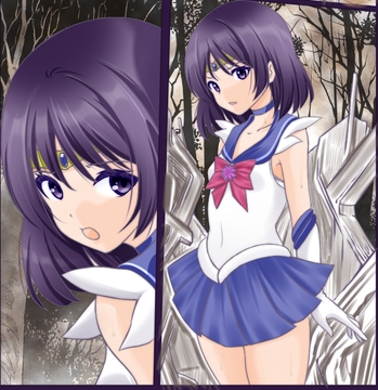 山賊から〇供達をかばったせいで目の前で輪○されるセ〇ラーサターン [宵星ヒカリの作品展]