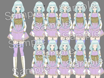 素材集_キャラクター立ち絵(表情差分11種) [EUREKA digital]