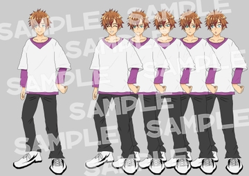 男の子 全身立ち絵_表情差分6種 [EUREKA digital]