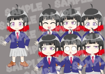 女の子 全身立ち絵_表情差分7種 [EUREKA digital]