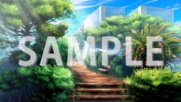 【背景素材】公園2【時間差分3点】 [株式会社muku.]