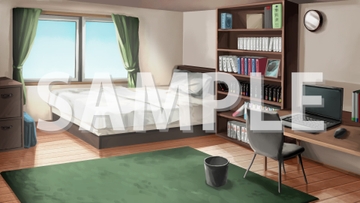 【背景素材】現代家屋の部屋【時間差分4点】 [株式会社muku.]