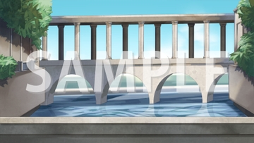 【背景素材】お城の廊下4【時間差分3点】 [株式会社muku.]