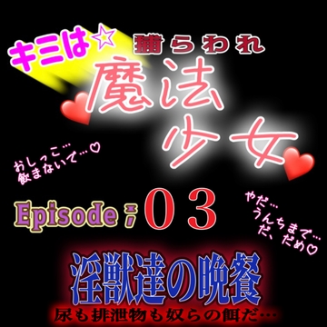 君は捕らわれ魔法少女Vol,03 『淫獣達の晩餐 ー尿も排泄物も奴らの餌だ- 』 [紳士な変態]