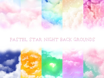 PASTEL STAR NIGHT BACKGROUNDS [VCV]