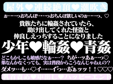 仮面輪○パーティーの淫夜～宝玉の少年は怪盗に奪われる～ [hyakuokuibara]