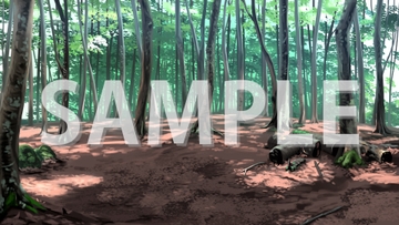 【背景素材】林の中【時間差分3点】 [株式会社muku.]