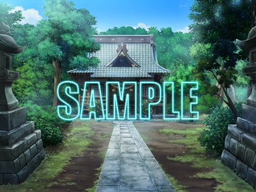 背景素材:神社の境内 [少年舎]