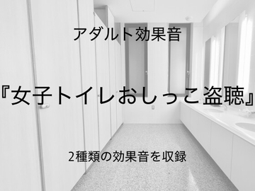 [アダルト効果音素材]女子トイレおしっこ盗聴[著作権フリー] [大人の音素材]