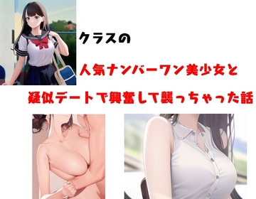 クラスの人気ナンバーワン美少女と疑似デートで興奮して襲っちゃった話 [Group lightning]