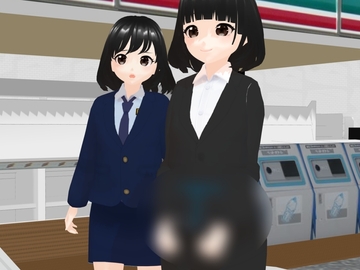 【56枚】婦警さんに逮捕されたリクルートスーツの女の子(MMD画像) [リリズムちゃん]