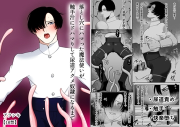 落とし穴にハマった魔法使いが触手汁にドハマりして尿道アクメ奴○になるまで [アラシキ]