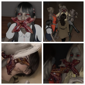 寄生ハザード呪いの起源:プラカ寄生虫に餌を与えることを強○される【マイノリティアート・ゴ支援アリガトウゴザイマス】 [ADS3D]