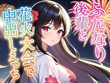 【ふたなり百合】クールビューティー後輩に迫られて花火大会で中出しセックス! [futatopia]